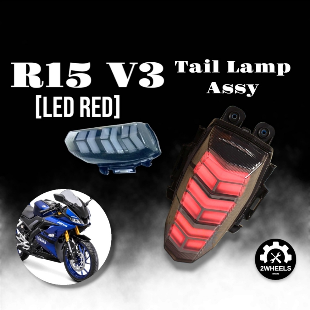 YAMAHA R15 V3 TAIL LAMP ASSY LED RED LAMPU BELAKANG R15 V3 LED | Shopee ...