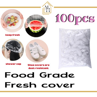 100pcs Household Disposable Clear Food Wrap Cover - Multipurpose Fridge Wrap  - 50pcs Pe Transparent Wrap Cover