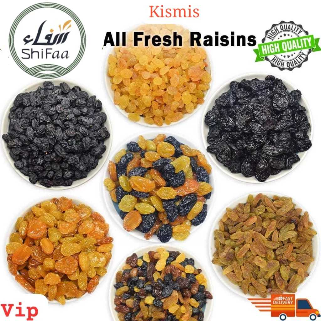 Fresh Raisins Mix Raisin / Kismis / Black Jumbo / Golden Jumbo / Long ...