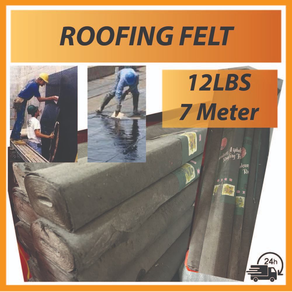 [1 ROLL] 7M HEAVY DUTY Petroleum Asphalt Roofing Felt Waterproof Damp ...