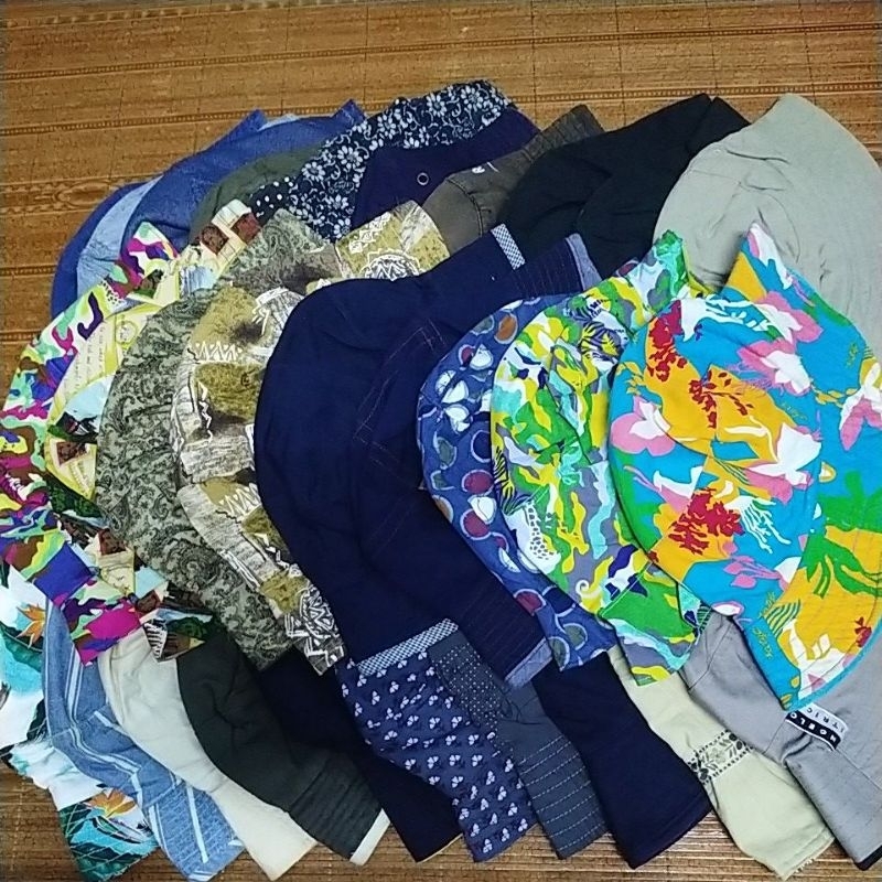 TOPI - TOPI BUNDLE REVERSIBLE BUCKETHAT/BEACH HAT | Shopee Malaysia