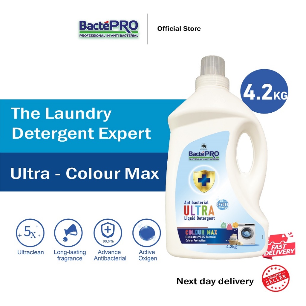Bactepro Laundry Detergent Antibacterial 4.2KG Colour Max Detergent Sabun Cuci Baju Sabun