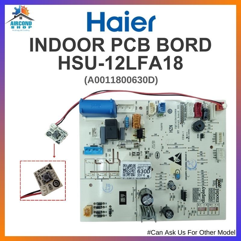 HAIER INDOOR PCB BOARD ORIGINAL 100% (HSU-12LFA) AIR-CONDITIONER BOARD