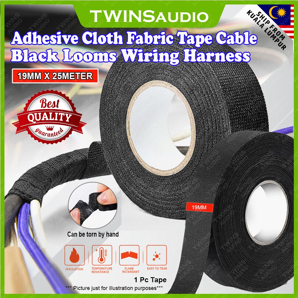 Uxcell Adhesive Cloth Fabric Tape Wire Harness Looms Single-Side 50mm X - View #10