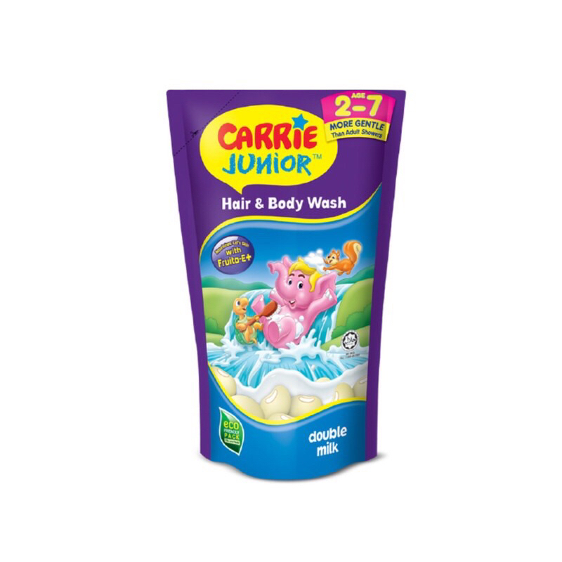 CARRIE JUNIOR BABY HAIR&BODY WASH Double Milk REFILL 500g | Shopee Malaysia