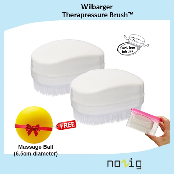 Wilbarger Therapressure Brush With Massage Ball (2pcs) Shopee Malaysia
