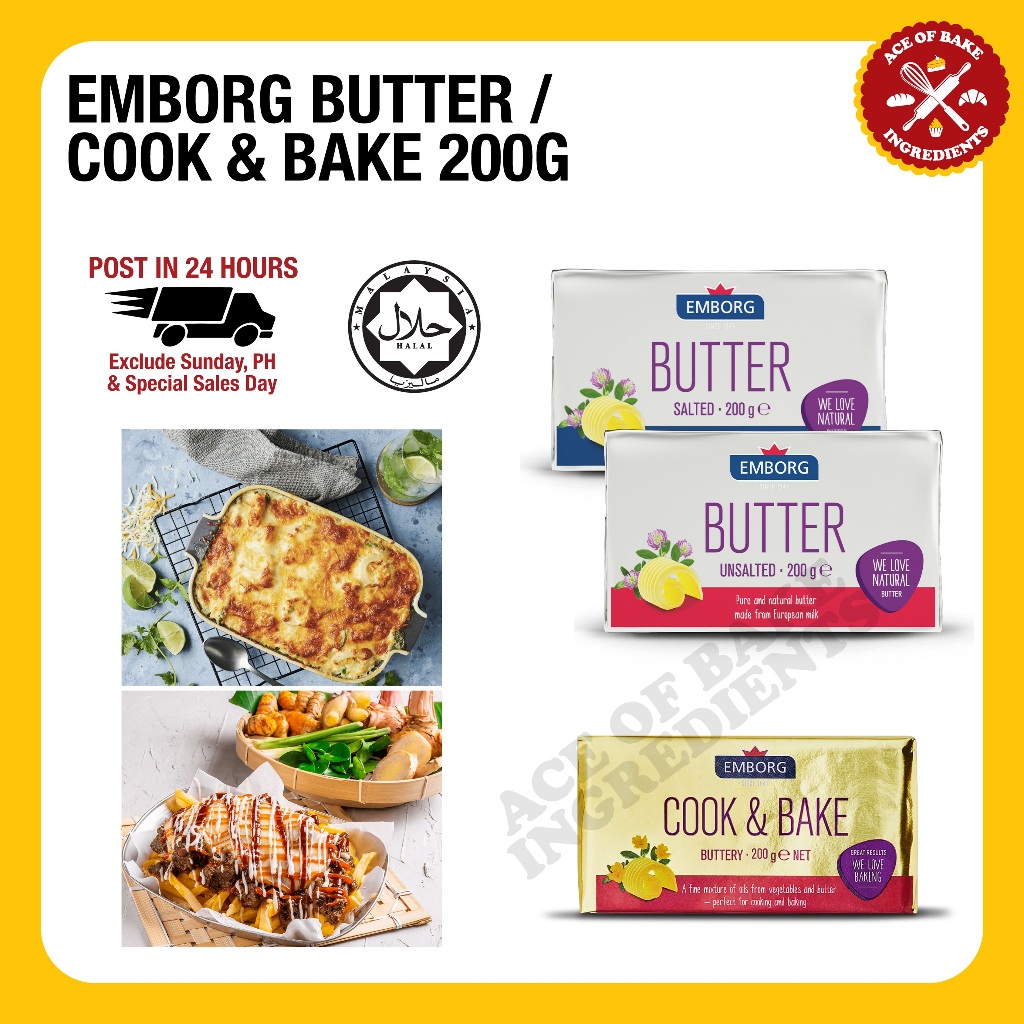 Salted Butter / Unsalted Butter / Cook & Bake 200g Shopee Malaysia