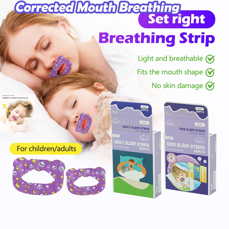 30Pcs/Box Mouth Breathing Patch Adult / Children Health Care Stop ...