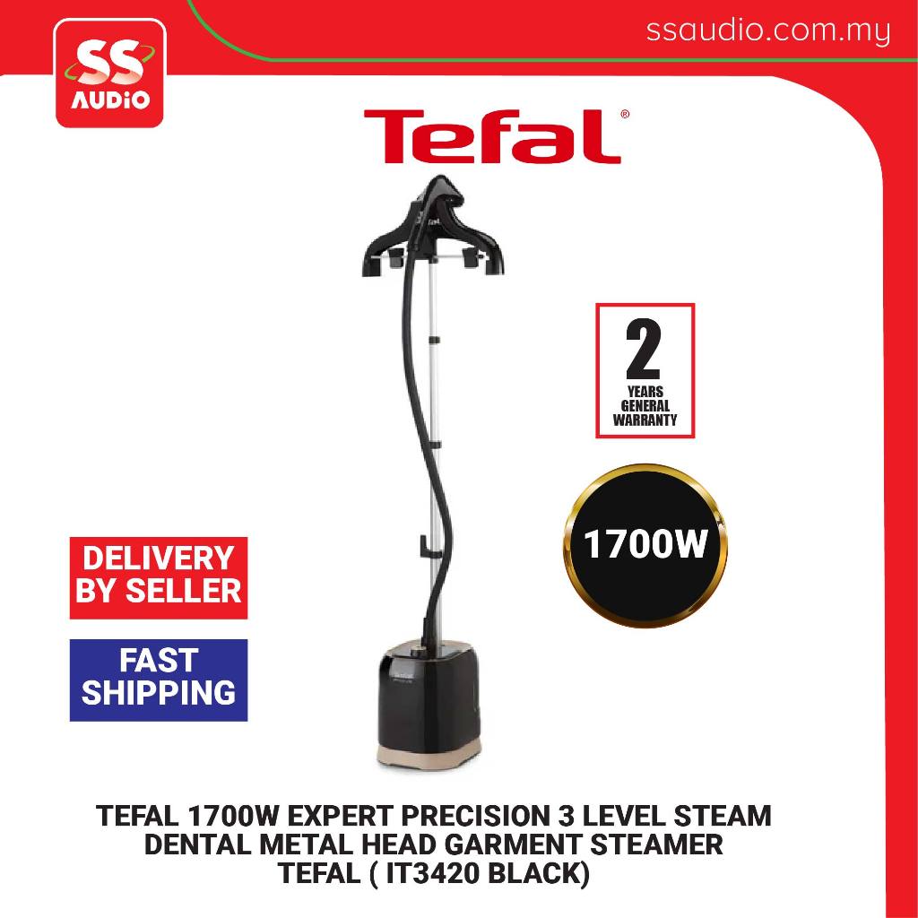 TEFAL IT3420 BLACK 1700W EXPERT PRECISION 3 LEVEL STEAM DENTAL METAL
