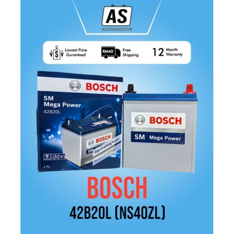 NS40 | 42B20L | NS40ZL Battery BOSCH Car Battery - Myvi, Alza, Axia ...