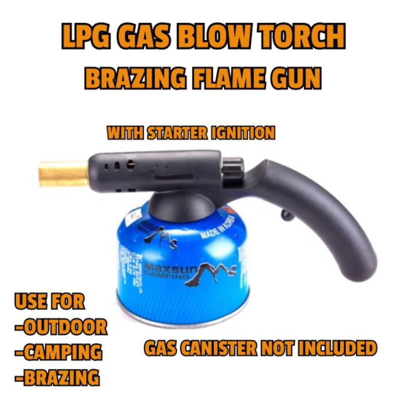 Outdoor Brazing LPG Blow Torch Brazing Flame Gun With Starter Ignition