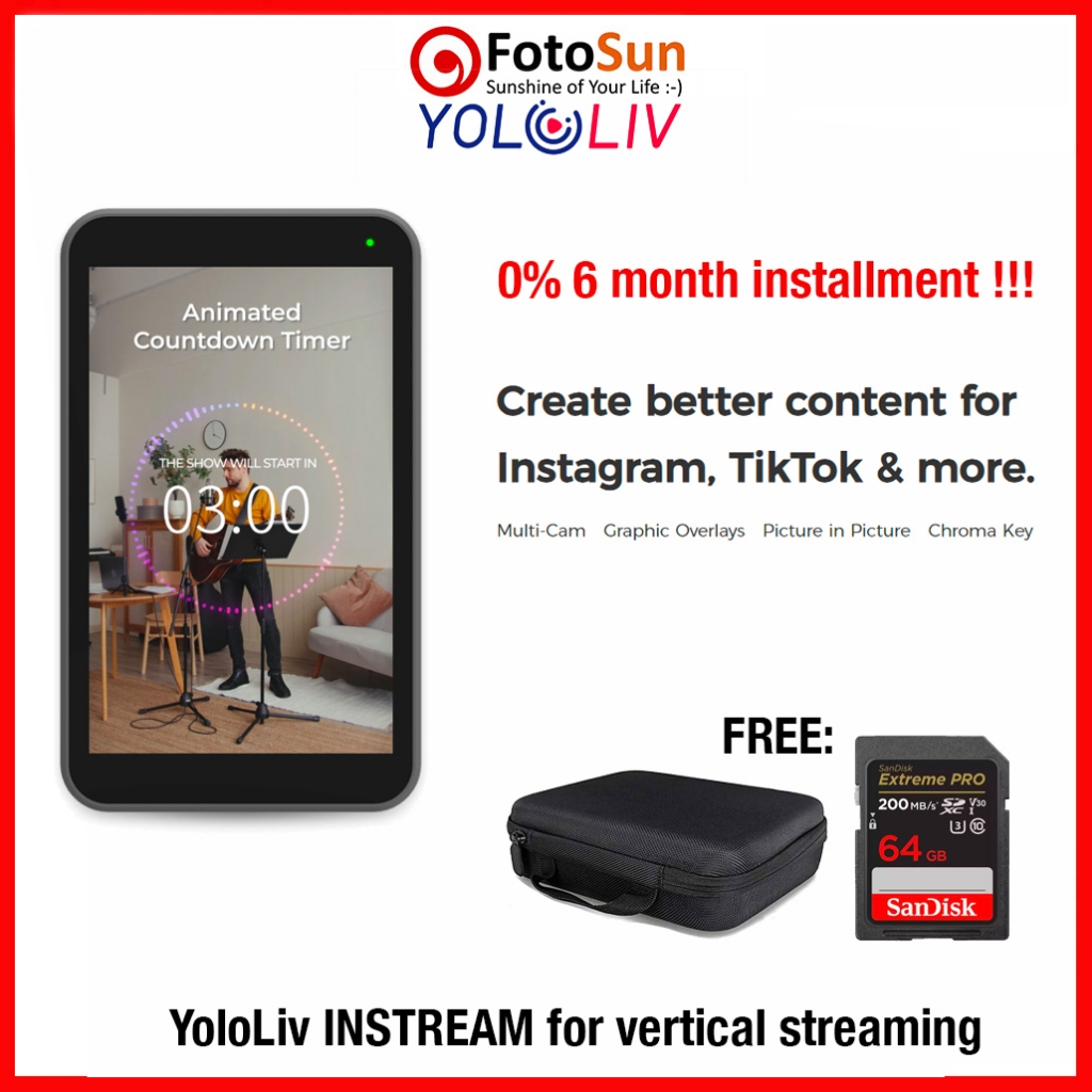 YoloLiv Instream for Tiktok Live Yolobox Instream vertical stream ...