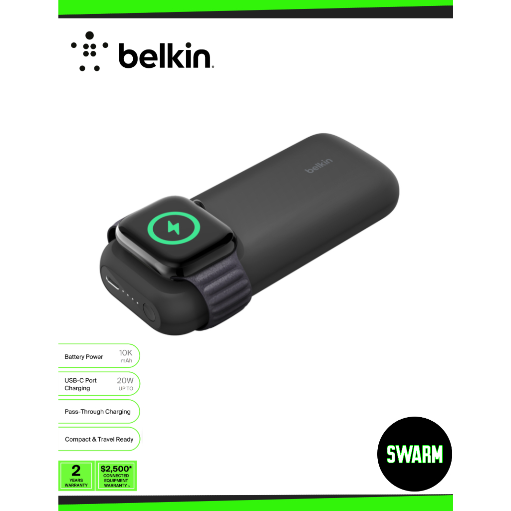 BELKIN BPD005btBK BoostCharge Pro Fast Wireless Charger for Apple Watch