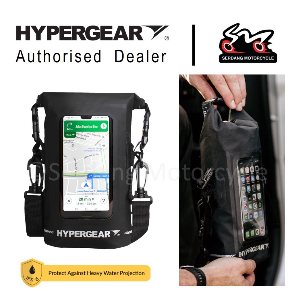HYPERGEAR Waterproof Phone Pouch Bag 2L Outdoor Swimming Diving Fishing