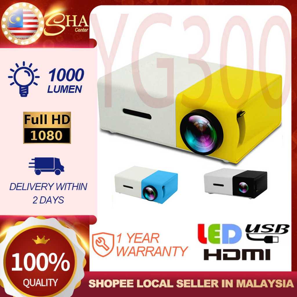 YG300 Portable Mini Projector 4K LED LCD Proyector HDMI Projectors