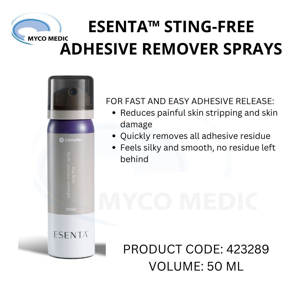 ConvaTec ESENTA Niltac Adhesive Remover Spray Aerosol 50ml EXP 202706 Sting Free