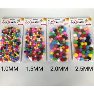 100pcs/lot 1.0cm/2cm/3cm Wool Felt Balls Round Wool Felt Balls Pom Pom,  Handmade