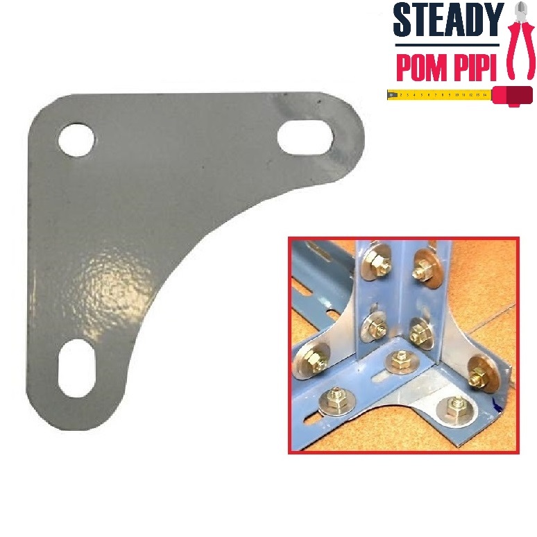 CORNER PLATE FOR RACK SLOTTED ANGLE BAR / ANGLE PLATE | Shopee Malaysia