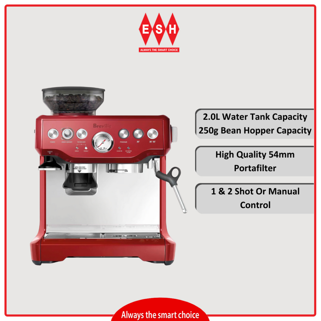 Breville BES870CRN (Cranberry Red)The Barista Express Espresso Coffee