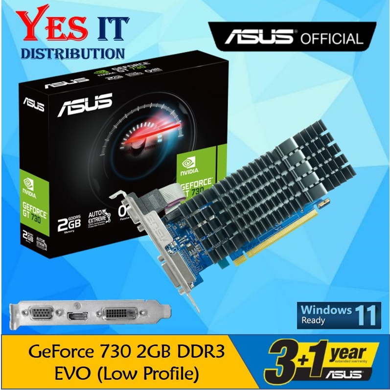 ASUS GeForce GT710 / GT730 2GB DDR3 EVO / GT 710 2GB GDDR5 Evo Low ...