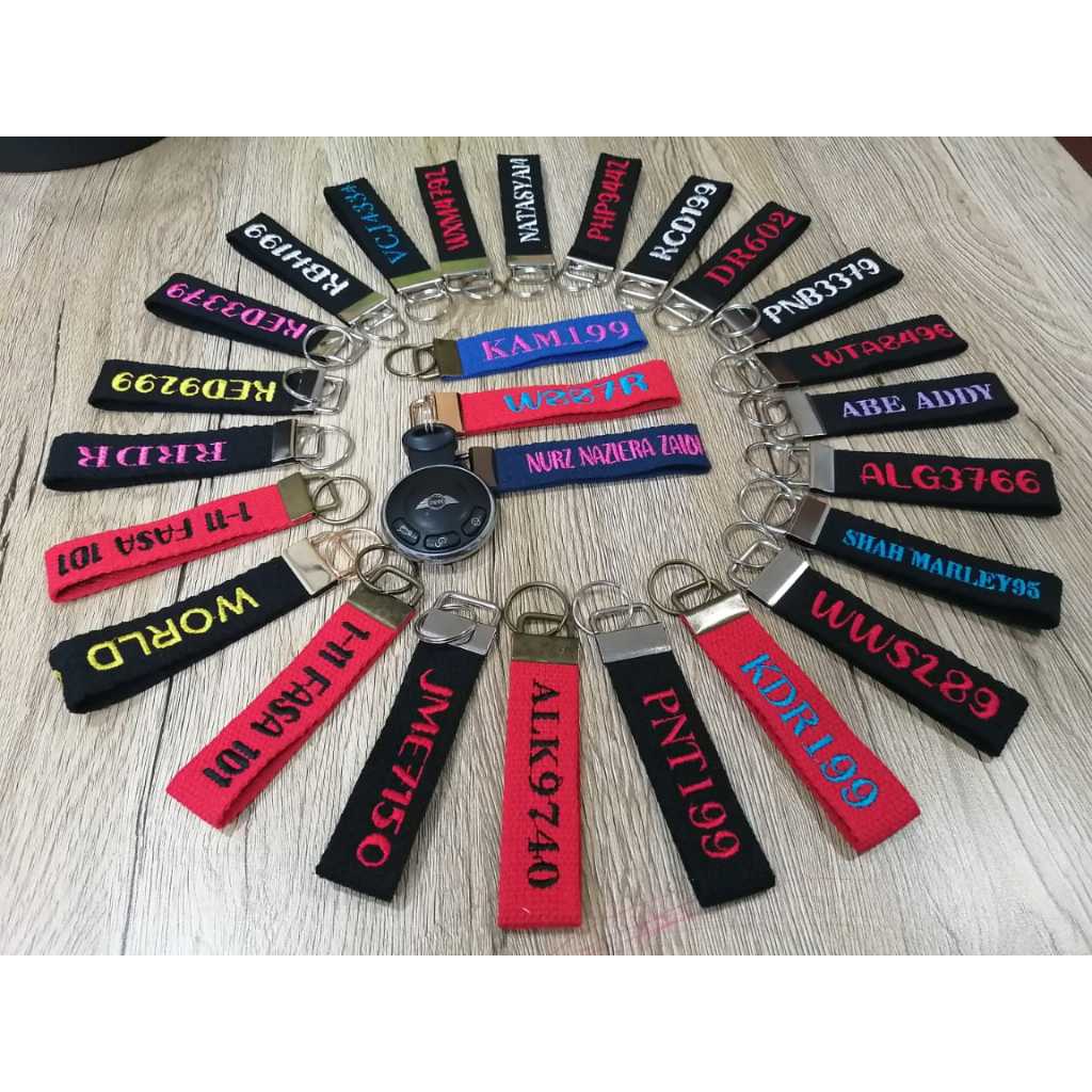 KEYFOB EMBROIDERY PRE ORDER!! - KEYCHAINS, SOUVENIRS | Shopee Malaysia