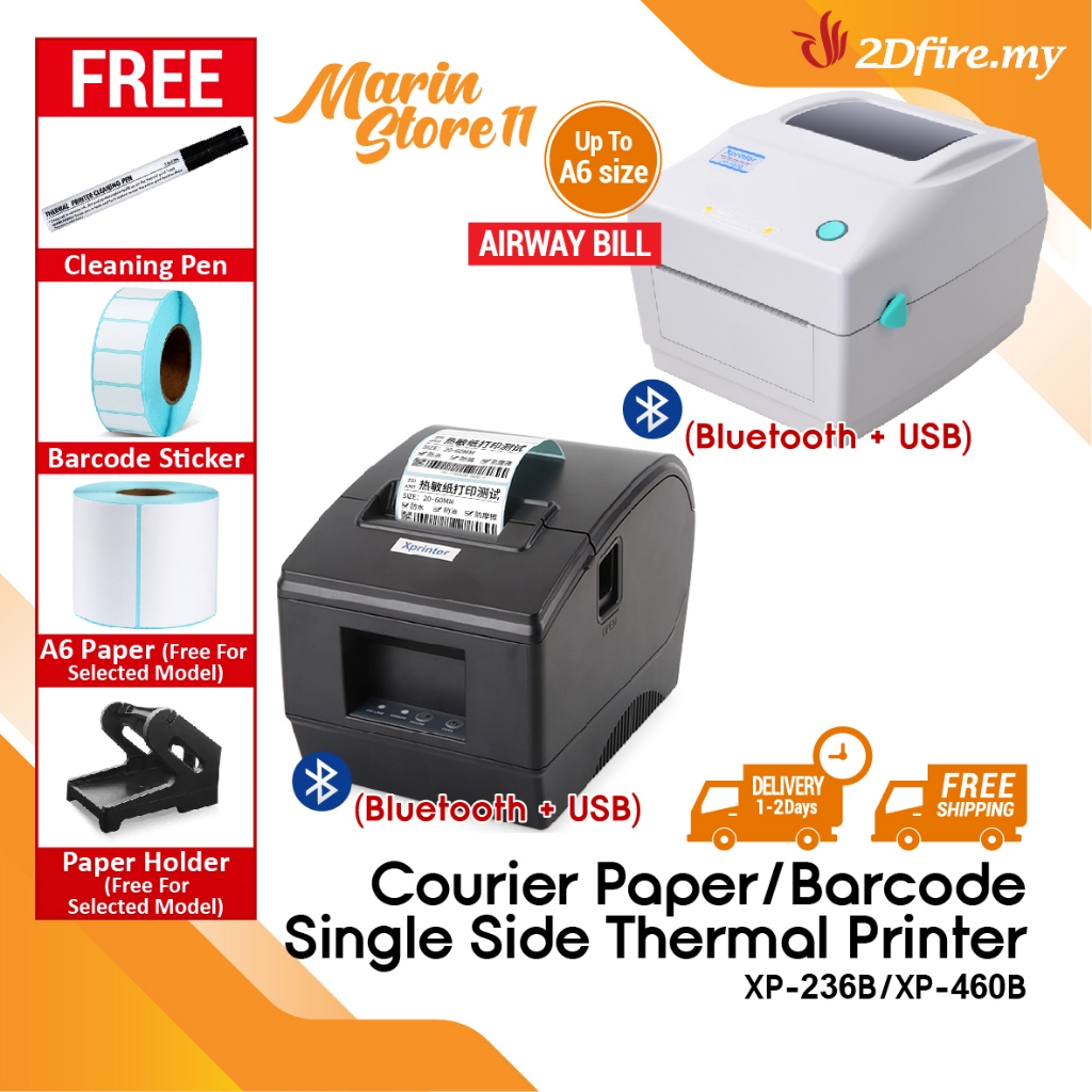 Courier Paper Thermal Printer XP-2368/XP-4608 USB Thermal Printing ...