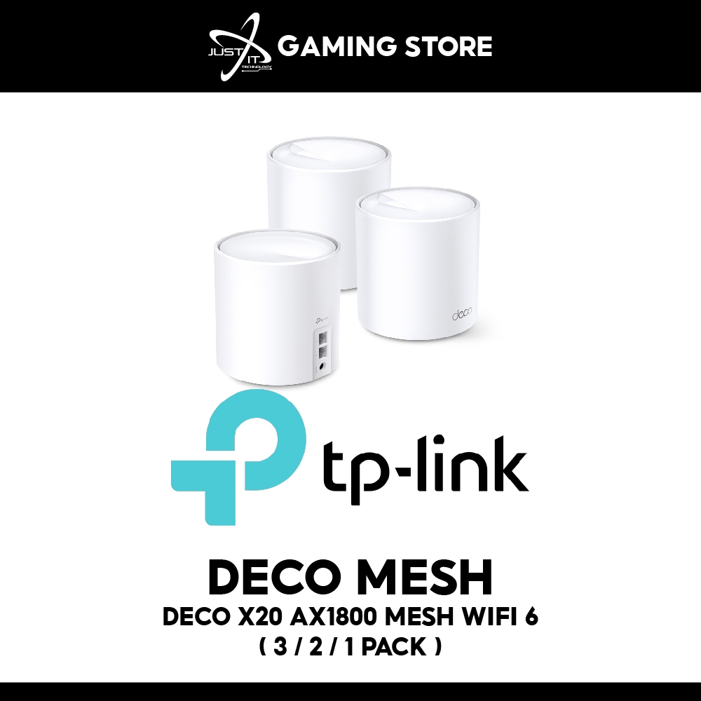 TP-LINK DECO X20 AX1800 MESH WIFI 6 ROUTER ( 3PACK / 2PACK / 1PACK ...