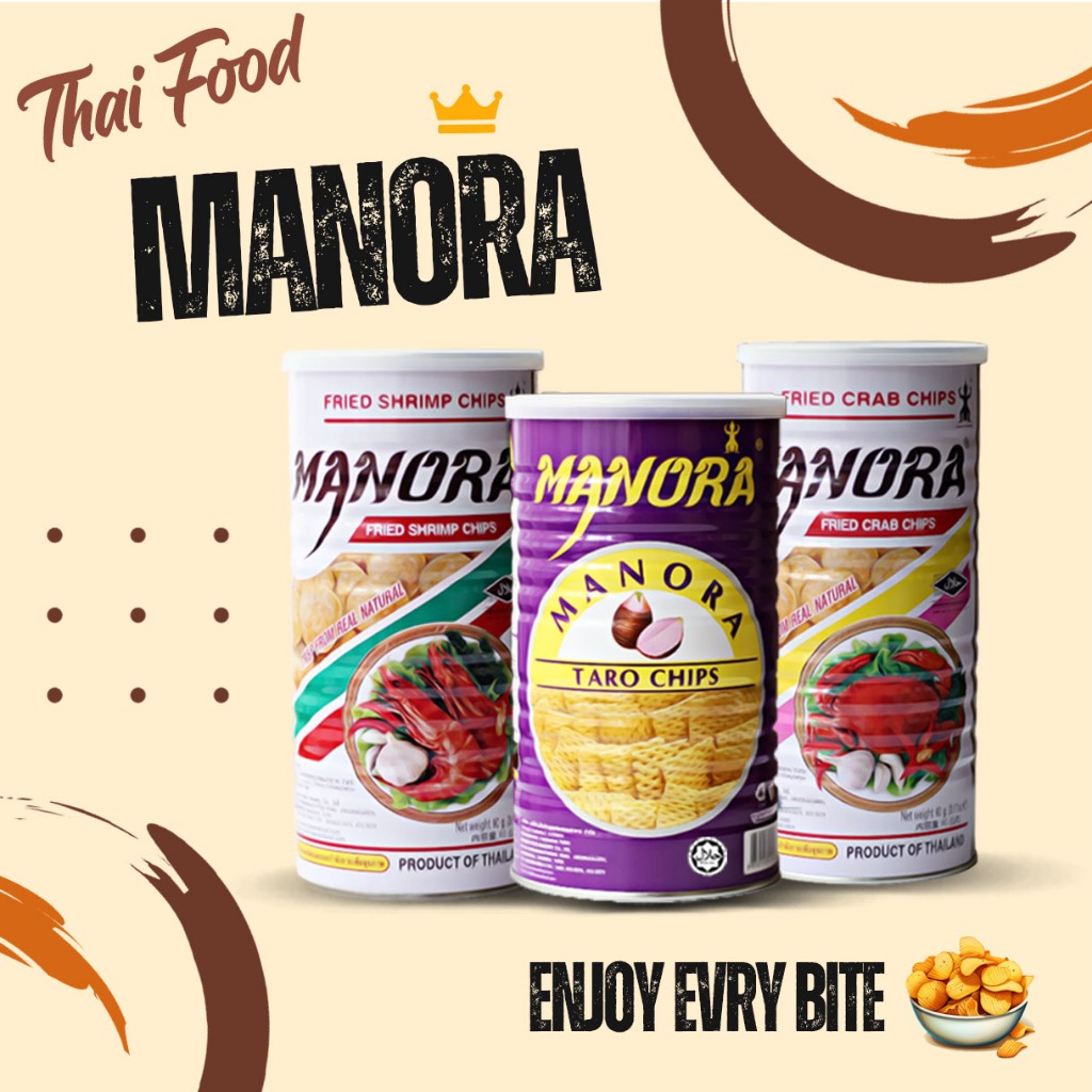 Thailand Manora Fried Shrimp / Crab Chips 90g 🔥 | Shopee Malaysia