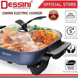 6L 1600w electric hot pot frying pan multicooker aluminum alloy non stick electric  skillets cooking soup pots food steamer