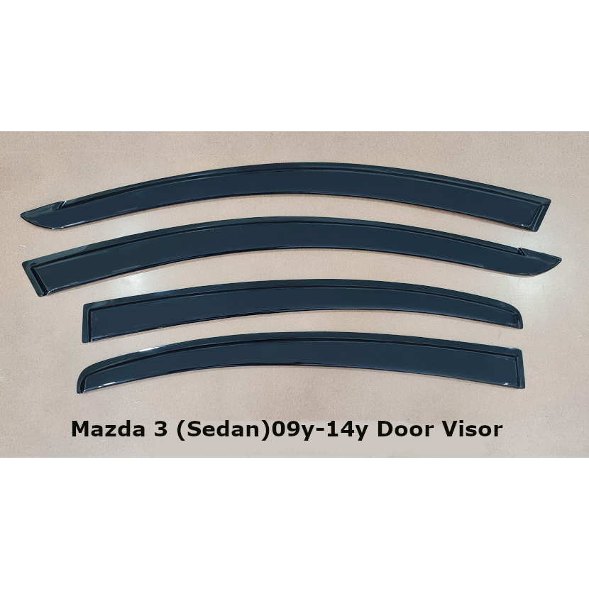 Gray Sun Visors With Mirror For 2010-2013 Mazda 3 – Driver & Passenger Pair, 2-Year Warranty