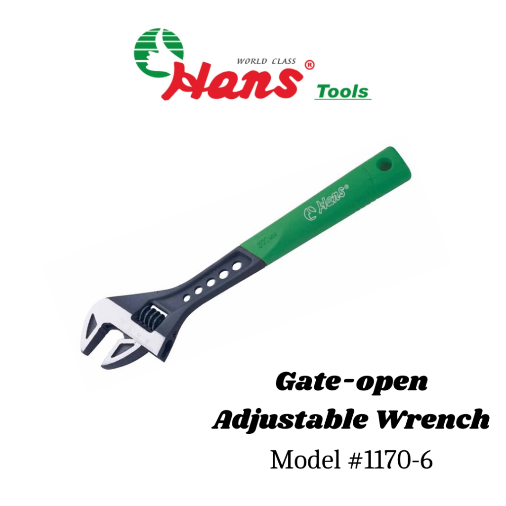 HANS Gate-open Adjustable Wrench Spanner Hand Tool #1170-6 | Shopee ...