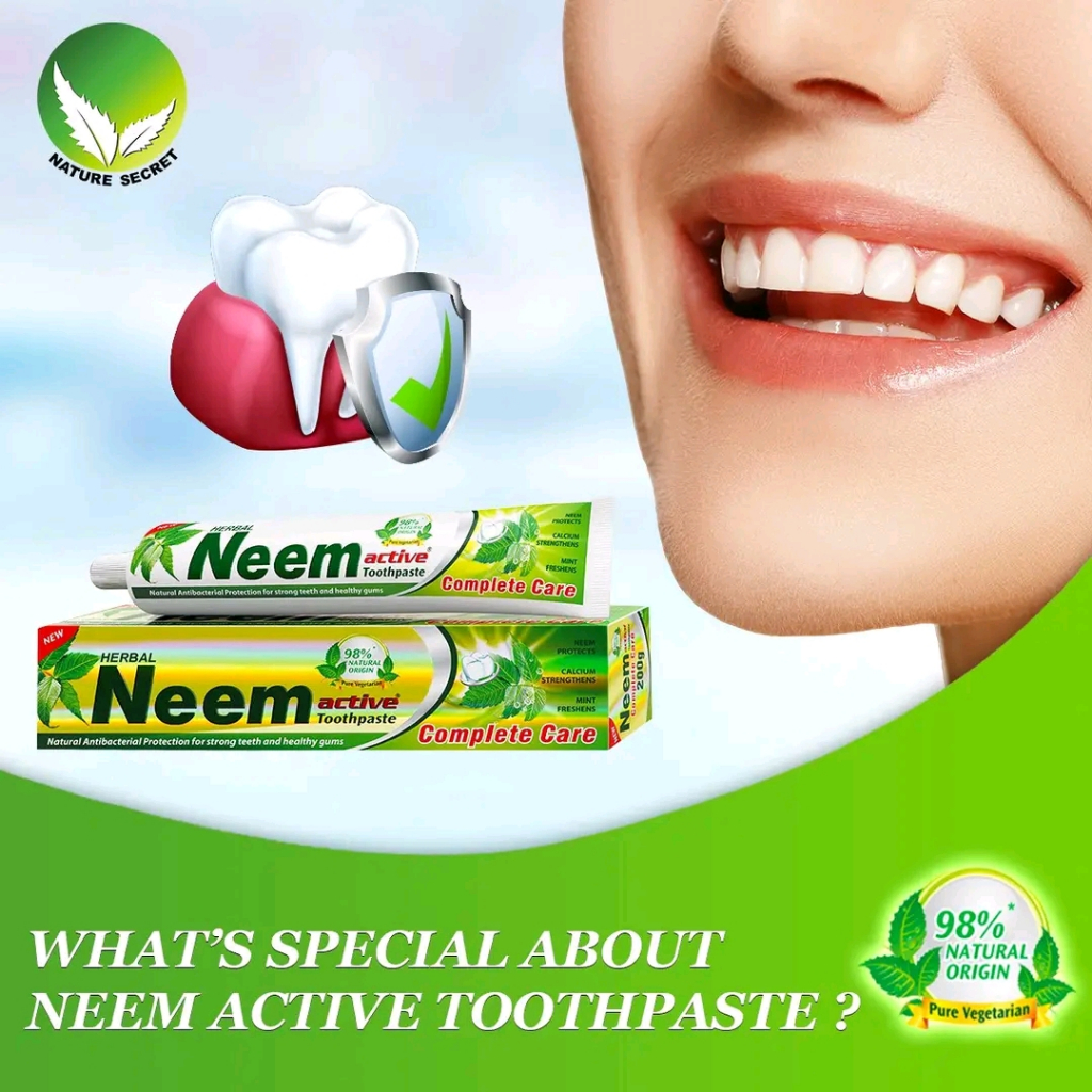 HERBAL NEEM ACTIVE TOOTHPASTE COMPLETE CARE [2 × 200G] Shopee Malaysia