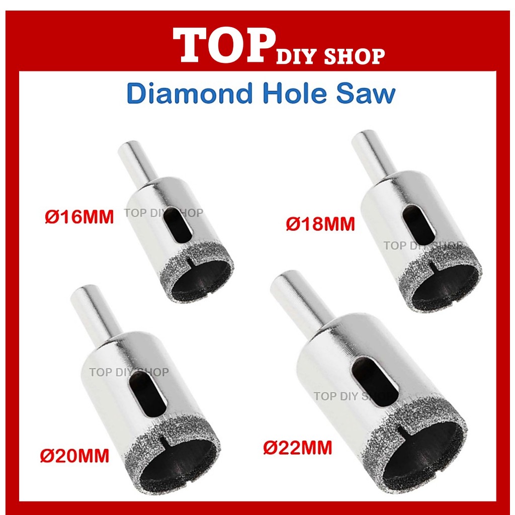 Diamond Hole Saw Diamond Coated Drill Bit Tile Marble Glass Ceramic