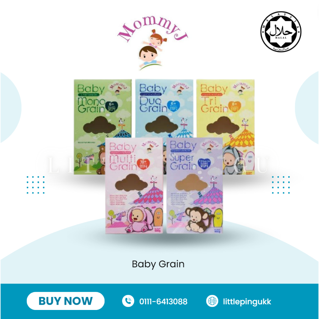 Mommy J Baby Organic Mono Grain/Duo Grain/Tri Grain/Multi Grain/Super ...