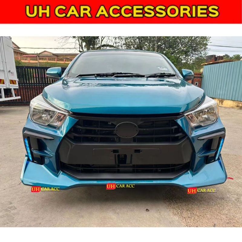 PERODUA AXIA 2023 2024 GR SPORT PP BODYKIT SKIRT LIP LED DRL WITH PAINT ...