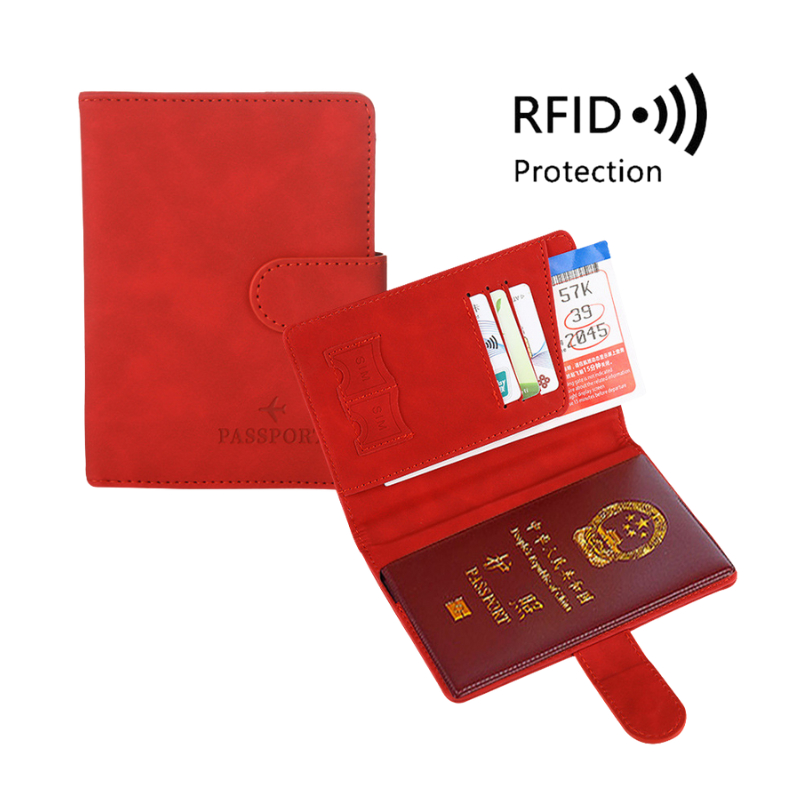 【𝗥𝗲𝗮𝗱𝘆 𝗦𝘁𝗼𝗰𝗸】Premium Passport Cover & ID Card Holder RFID Protection