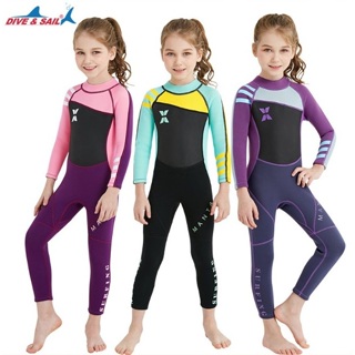 Dive&Sail 2mm Neoprene Boy Thermal Wetsuit One-Piece Swimsuit Long
