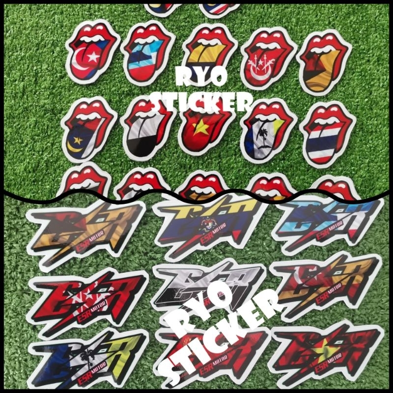 STICKER FANCY ESR MOTOR / ROLLING STONES | Shopee Malaysia