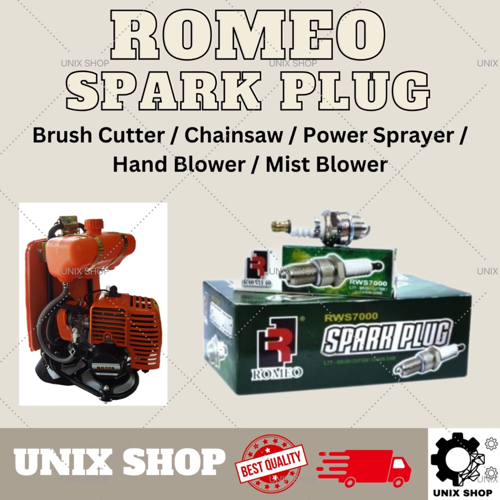Spark Plug Enjin Mesin Rumput Brush Cutter Chainsaw Hand Blower Mist ...