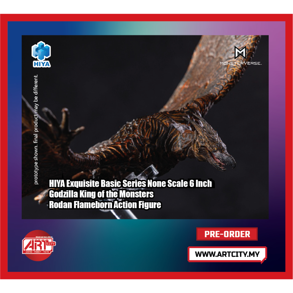 Hiya Toys - Exquisite Basic Series - Rodan Flameborn - Godzilla King of ...
