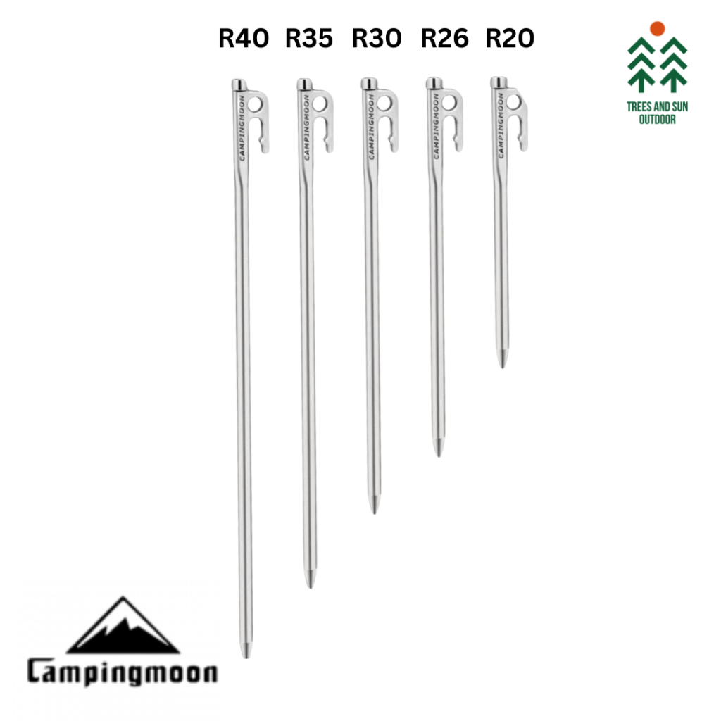 Campingmoon Stainless Steel Tent Peg (20 x 40cm) Shopee Malaysia