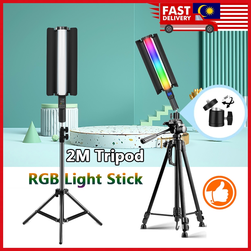 Double-Sided Handheld LED Light Wand RGB Full Color 26 Customizable ...