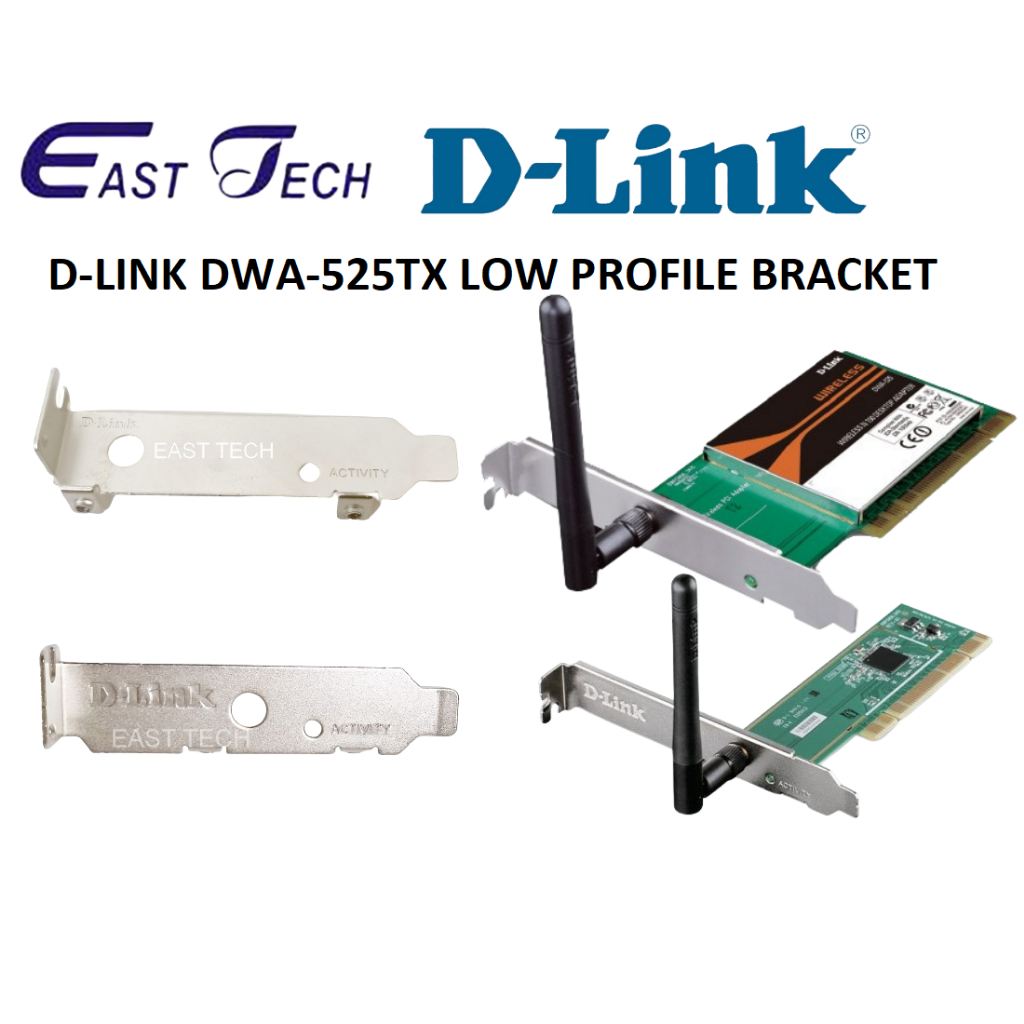 D-LINK Wireless N 150 PCI Adapter DWA-525 LOW PROFILE BRACKET FOR ...