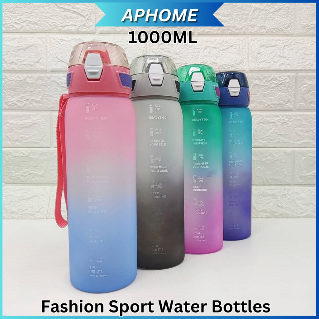 1000ml Large Capacity Water Bottle Fashion Sport Bottle LeakProof