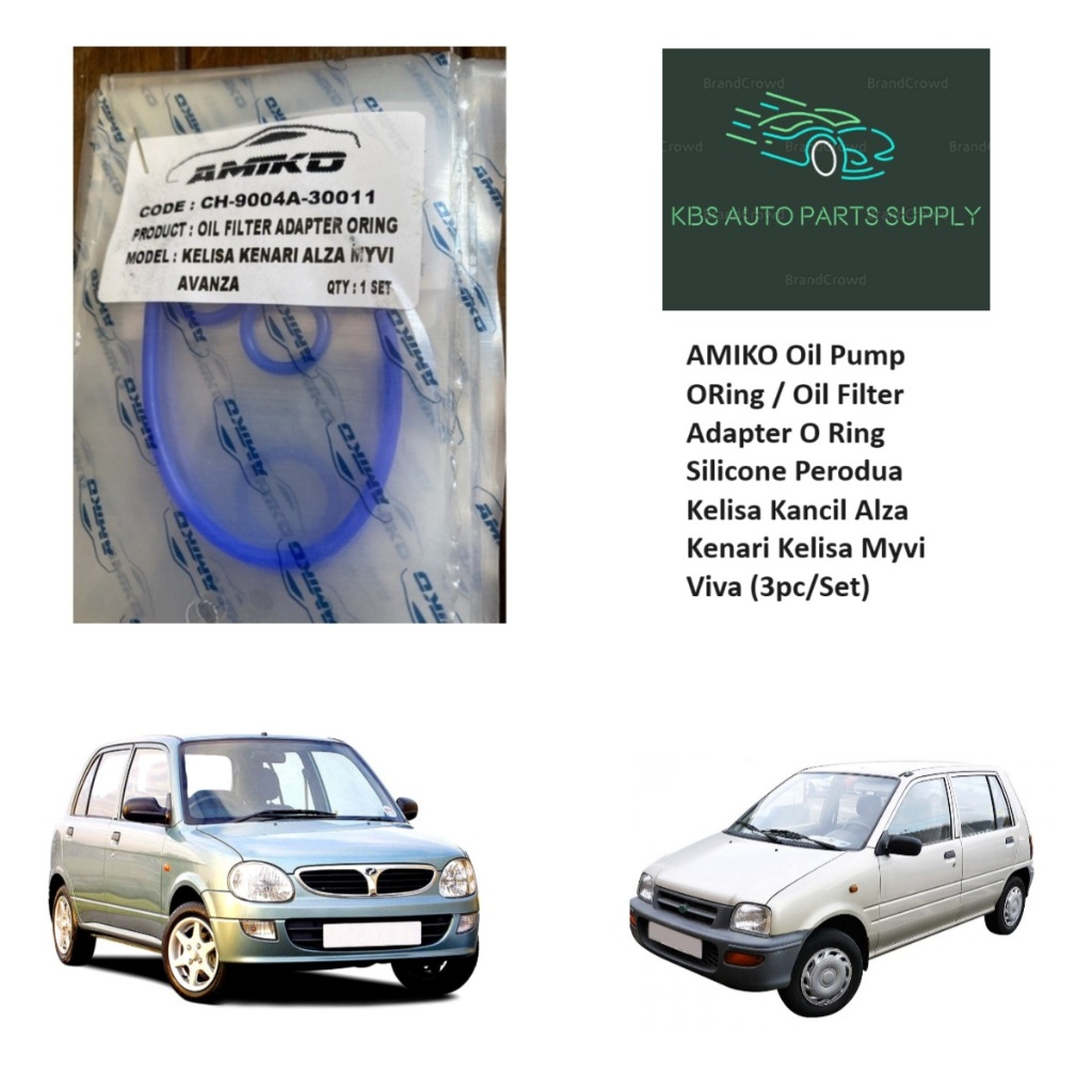 AMIKO Oil Pump ORing / Oil Filter Adapter O Ring Silicone Perodua