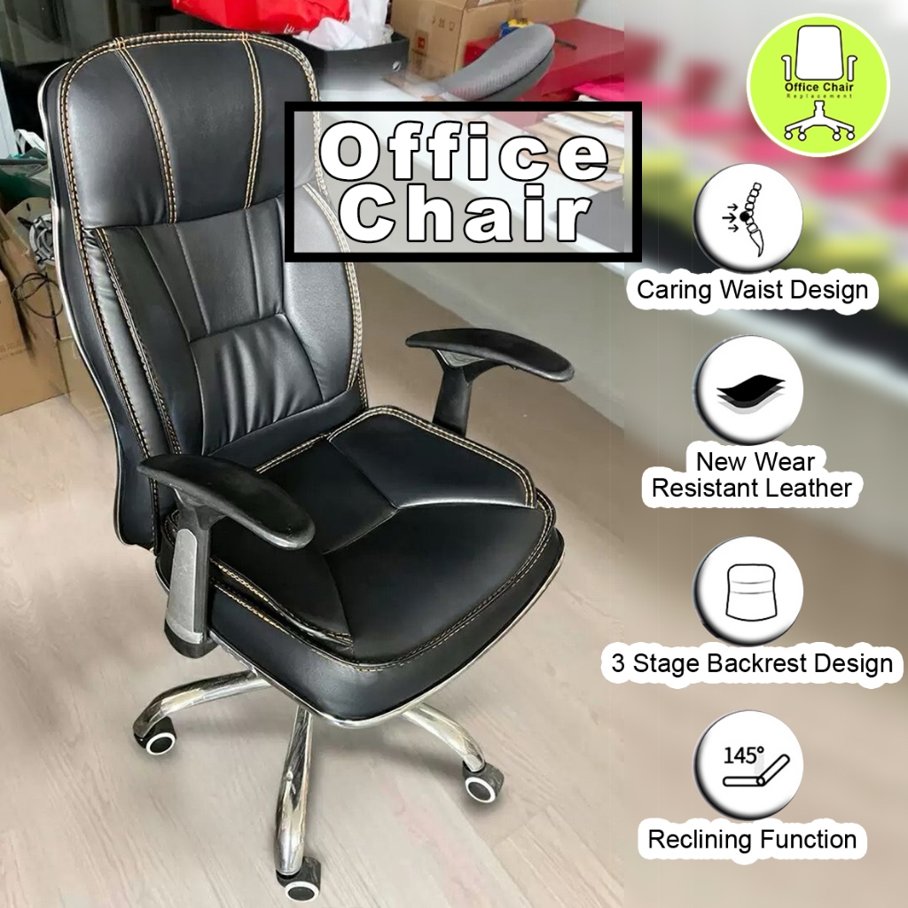 high back Office Chair Executive Chair Adjustable Ergonomic Backrest ...