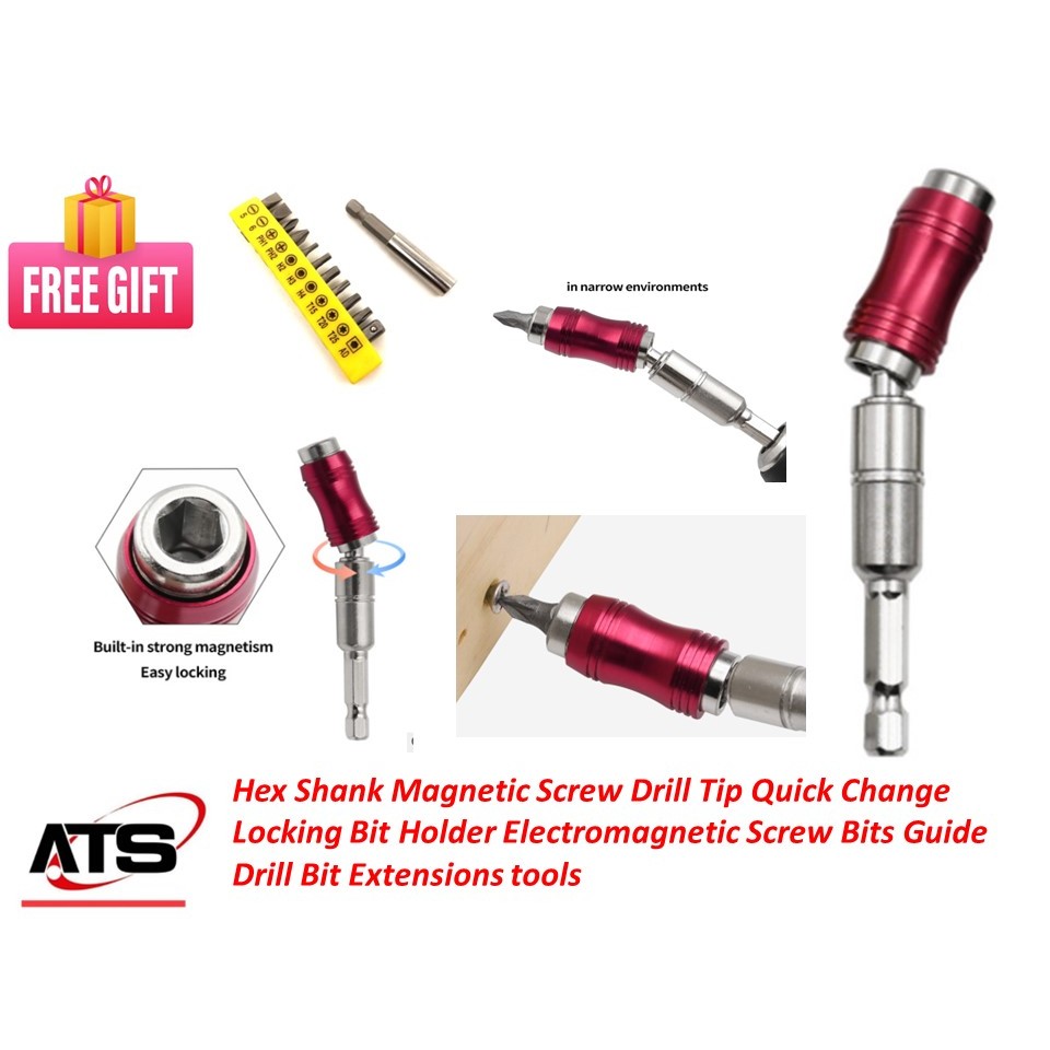 Hex Shank Screw Drill Tip Quick Change Locking Bit Holder