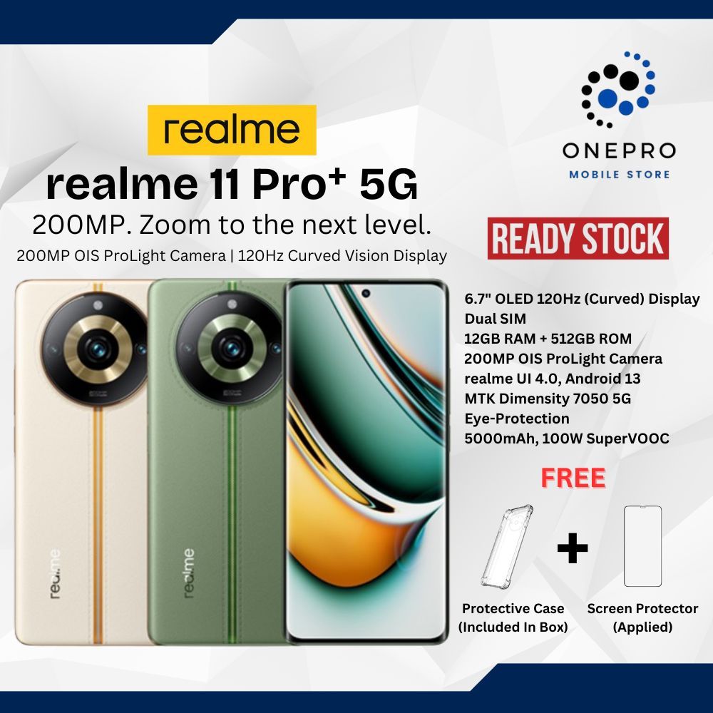 Free Shipping Global Rom Unlocked Realme 11 Pro Plus 5G 200MP Camera MTK  Dimensity 7050 6.7 Inch AMOLED 5000mAh 100W SuperVOOC