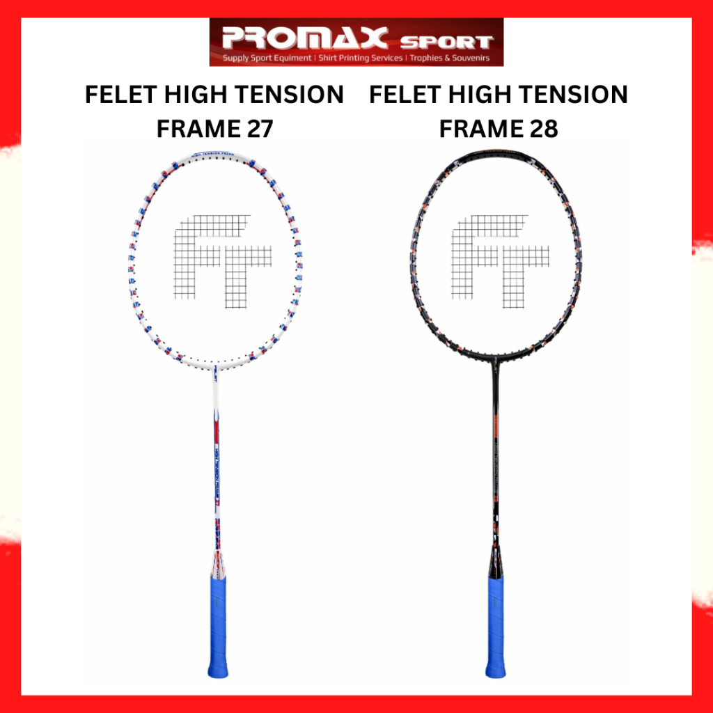 FELET High Tension Frame 27 & 28 4U Heavy Head 82G 40LBS Racket