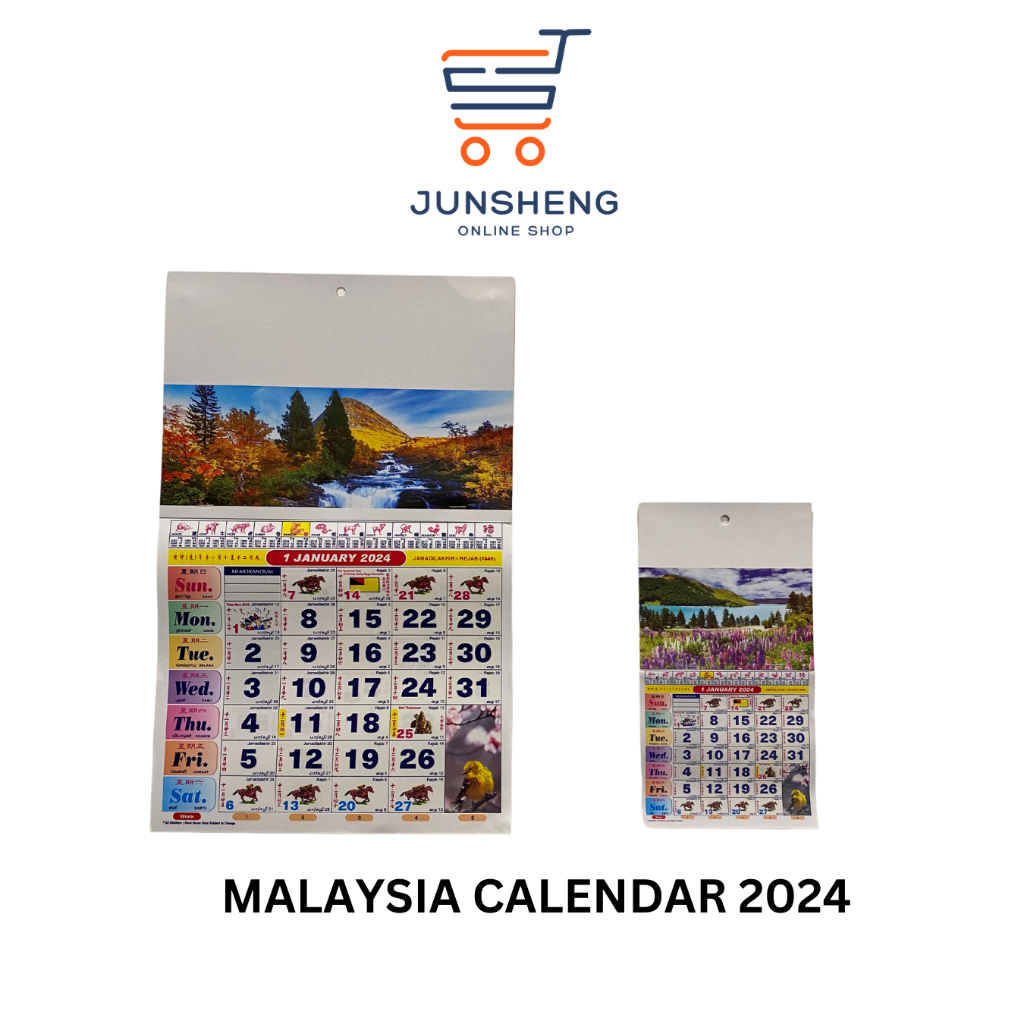 [READY STOCK] KALENDAR/ CALENDAR MALAYSIA 2024 HORSE RACING CALENDAR